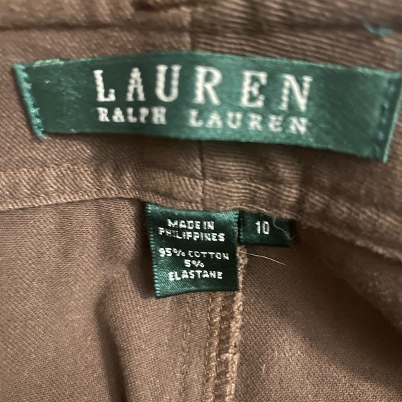 Ralph Lauren Size 10 Pants, chocolate brown, straight leg, very good condition - Picture 3 of 4
